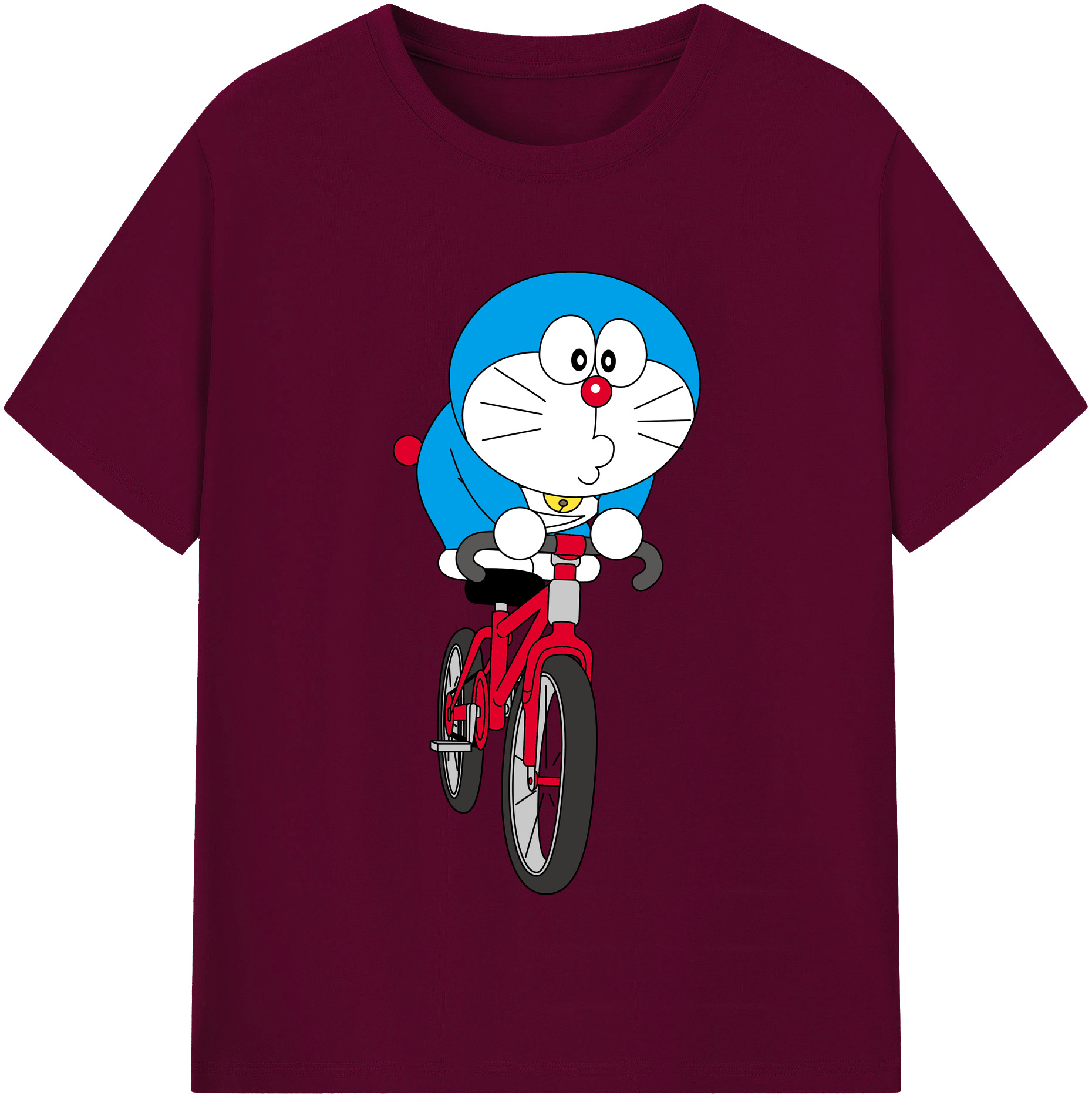 （画像用） ドラえもん Doraemon レディースカジュアルプリントTシャツ（綿100％）